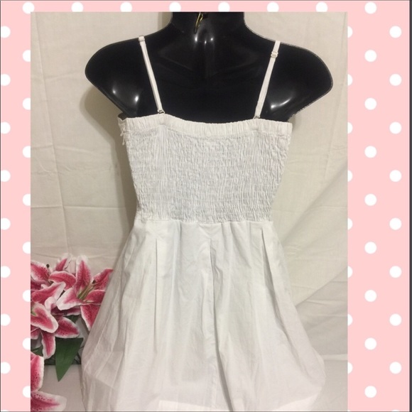 YOYÓ Jeans white Adjustable Spaghetti strap dress - Picture 2 of 7